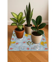 Valerine Life Çiçek Saksı Matı Salon Balkon Bitkileri Zemin Koruyucu Kaymaz Saksı Altlığı 60x60cm 27