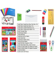 Okul Kırtasiye Seti Lüks Set 2.3.4.Sınıf 25 parça, Faber Castell