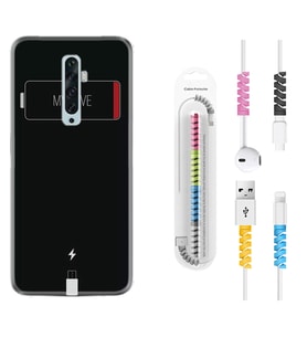 Oppo Reno 2Z 4 Lite 4 Pro 5 6 7 A31 Kılıf Kablo Koruma Spiral Silikon My Love 1402