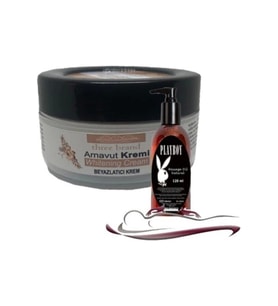 Three Brand Whitening Cream 4 Adet Arnavut 50 ml Aklık ile 120ML Yağı