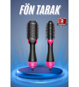 Saç Kurutma Makinesi Saç Düzleştirici Fön Tarak Isı Ayarlı Sıkı Dişli