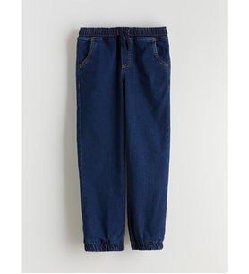 LCW Kids İndigo Polar Astarlı Erkek Çocuk Jogger Jean Pantolon