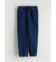 LCW Kids İndigo Polar Astarlı Erkek Çocuk Jogger Jean Pantolon