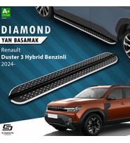 S-Dizayn Renault Duster 3 Hybrid Benzinli Diamond Krom Yan Basamak 183 Cm 2024 Üzeri A+ Kalite