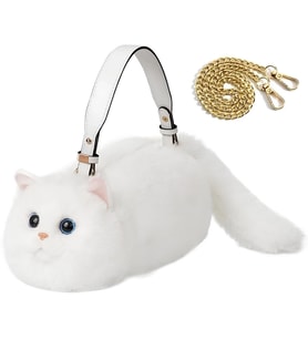 Kedi El Çantası Beyaz
