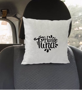 BK Gift Kişiye Özel İsimli Kare Araç Koltuk Yastığı-61