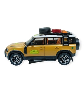Model Araçlar - Metal Sesli Off-Road Araba 22 cm - Sarı - 1 ADET