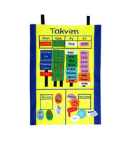 Cırtlı Takvim Pano (Çok Renkli)