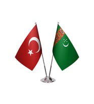 Türkmenistan İkili Masa Bayrağı