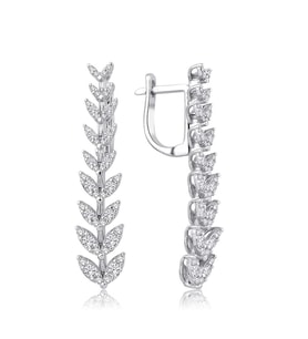 0.95 Karat Pırlanta Fantezi Küpe