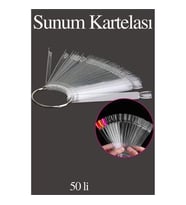 ModaCar Takma Tırnak Sunum Kartelası ŞEFFAF