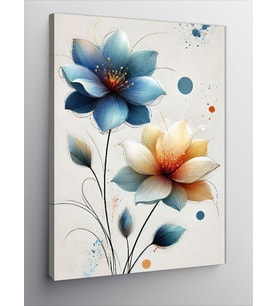 Kanvas Tablo Lotus Çiçeği Ve Doğallık