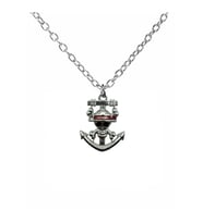 One Piece Korsan Temalı Unisex Kolye – 60 cm Zincirli Metal Takı (Gümüş)