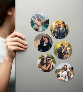 Kişiye Özel Ahşap Fotoğraflı UV Baskılı Magnet