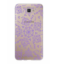 Samsung Galaxy J7 Prime Kapak Nostalji Desen Tasarımlı Şeffaf Silikon Kılıf