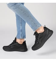 JUMP 26666 SİYAH MAVİ COMFORT CASUAL ERKEK GÜNLÜK SPOR AYAKKABISI (Siyah-Mavi)