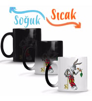 Looney Tunes The King Bugs Bunny Sihirli Kupa Bardak Porselen