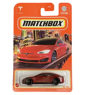 Matchbox Tesla Model S - Kırmızı (1/64) Yurt Dışı Uzun Kartonet - HVL42