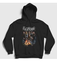 Presmono Unisex Siyah Band Korpiklaani Kapüşonlu Sweatshirt 394953tt