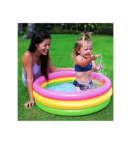 Intex 3 Boğumlu Sunset Bebek Havuzu 86x25 cm IH58924 (Çok Renkli)