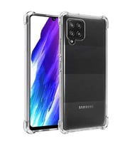 Coverzone Galaxy M12 ile uyumlu K?l?f Z-Nitro Anti Shock Silikon Kapak Kamera Korumal? Anti?ok Airbag K�?e Korumal? Silikon ?effaf K?l?f