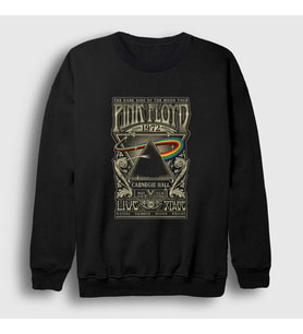 Presmono Unisex Siyah Carnegie Hall Pink Floyd Sweatshirt 348561tt