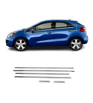 Kia Rio Hb Kasa Krom Cam Çıtası 6 Prç 2011-2017 P.Çelik