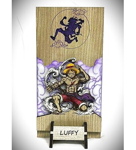 DÜKKAN DESİGN LAZER KAZIMA EL BOYAMA ONE PİECE LUFFY GEAR5 BİBLO