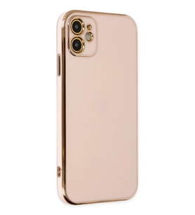 Newface Apple iPhone 12 Kılıf Volet Silikon - Pembe