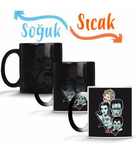 Munsters Rule Sihirli Kupa Bardak Porselen