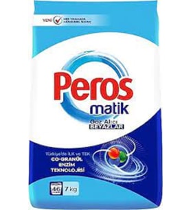 Peros Matik Toz Deterjan Göz Alıcı Beyazlar 7 Kg - 46 Yıkama