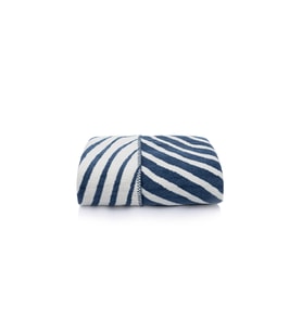 Koza Home Twin Battaniye Soft Pamuklu Çift Kişilik Battaniye Mavi Krem 200 x 220 5035A