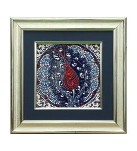 e38 EL İŞÇİLİĞİ ÇİNİ TABLO 34*34 CM - 6283