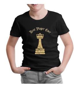 Best Player Ever of the Chess Siyah Çocuk Tshirt