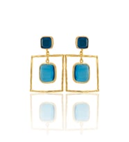 Kadir Jewellery 22 Ayar Altın Kaplama Kadın Sallantılı Küpe -El İşçiliği Ve Hipoalerjenik Küpe