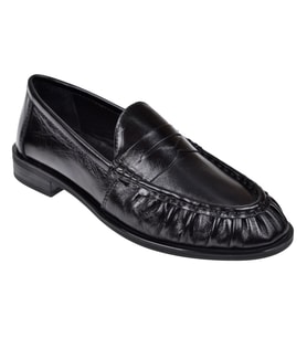 Pullman Hakiki Deri Loafer Kadın Ayakkabı PLM-2634 SİYAH