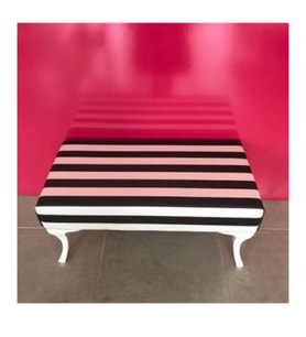 45x90 Ebatında Zebra Desen Dekoratif Banch Puf