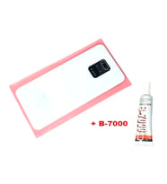 Xiaomi Redmi NOTE 9S Arka Kapak Batarya Kapağı (LENSLİ CAM) (B-7000) BEYAZ