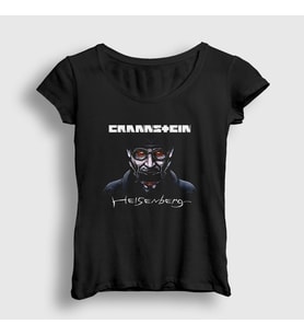 Presmono Kadın Siyah Heisenberg Rammstein T-Shirt 105307tt