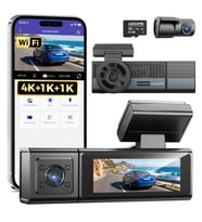 Azdome M500 4K 3 Kameralı Araç Içi Kamera