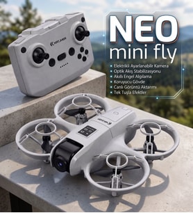 Kameralı Mini Drone 14 cm – Canlı Görüntü Aktarımlı, Engel Sensörlü Başlangıç Drone’u ve Hobi Hediyesi