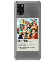 Samsung Galaxy A31 Uyumlu One Piece Desenli Şeffaf Telefon Kılıfı