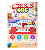 4002120 Elektronik Mikrofonlu Org 24 Tuş Kırmızı -canrodi