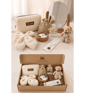 Doğum Günü, Özel Gün, Yeni İş, Sevgiliye Hediye Soya Wax Mum, Makyaj Çantası, Kolye, Kolonya Premium Hediye Seti