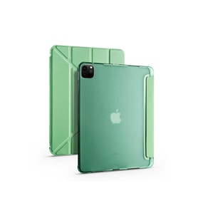 Apple Ipad Pro 4. Nesil M2 2022 11 Inç Uyumlu Kalemlikli Tablet Kılıfı (Açık Yeşil)