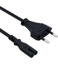 PS3 / PS4 / PS5 / XBox Series S-X Uyumlu Güç Kablosu 1.5 Metre 2Pin Güç Kablosu Projeksiyon - Monitör - Tv Universal 2Pin Güç Kablosu Teyp Fişi (1)