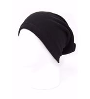 Unisex Siyah Polar Boyunluk & Bere Siyah-Tek Ebat
