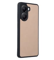 Poco X7 Pro Kılıf Şık Deri Görünümlü ve Dokulu Esnek Premium Fitfist Kapak (Pudra)