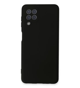 Newface Samsung Galaxy A22 Kılıf Nano içi Kadife Silikon - Siyah