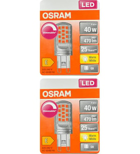 Osram 4W (40W) 2700K (Sarı Işık) G9 Duylu Dim Edilebilir Led Kapsül Ampul (2 Adet)